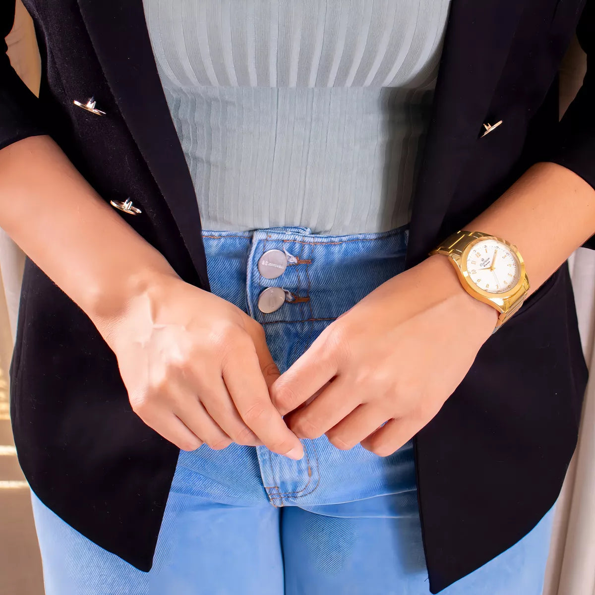 Kit Relógio Champion Feminino Colar e Brincos