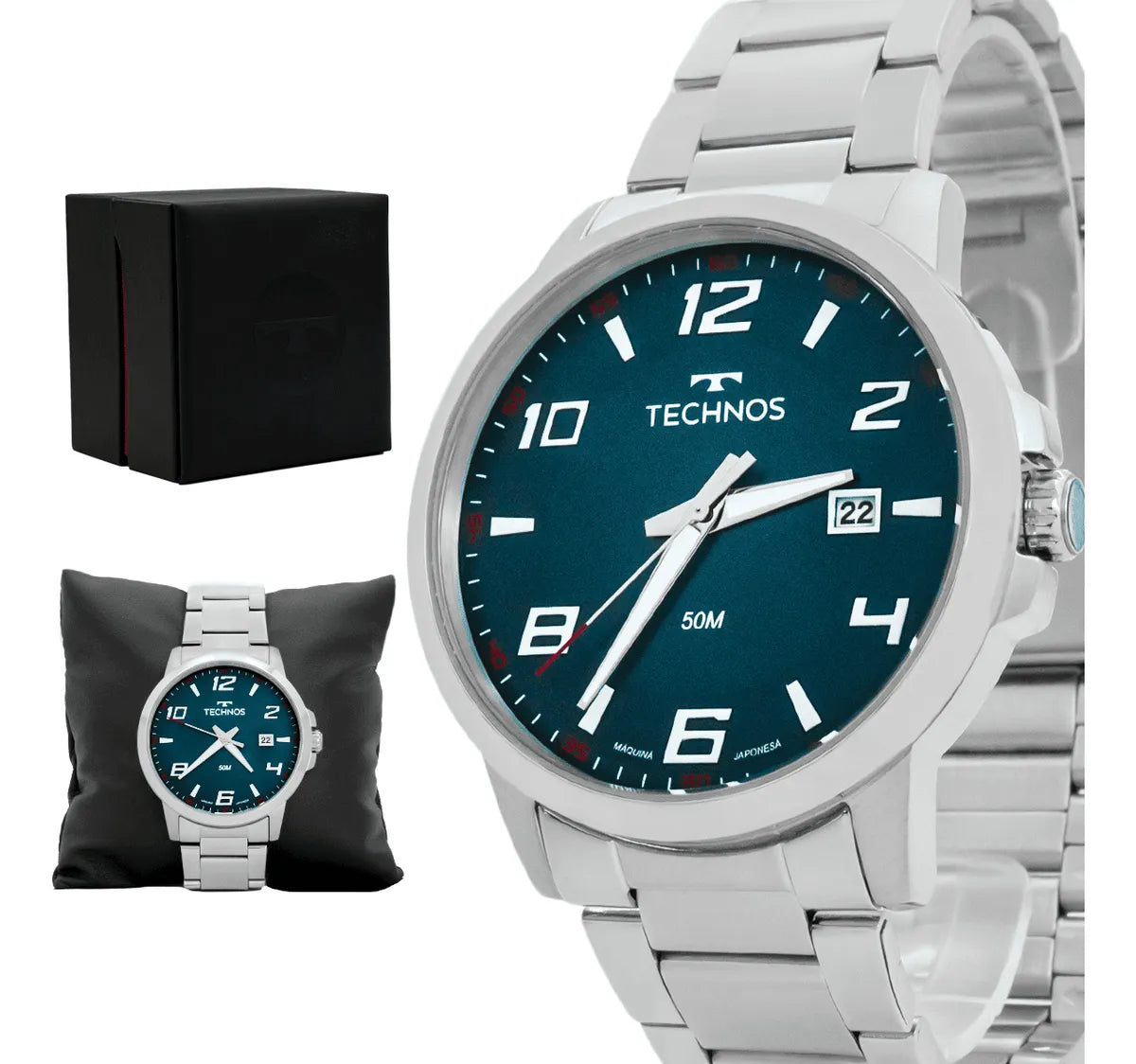 Relógio Masculino Technos Racer Azul