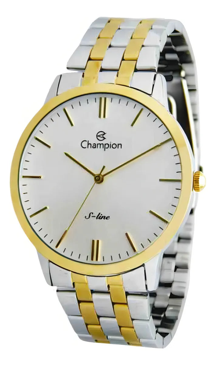 Relógio Champion Masculino Prata & Dourado