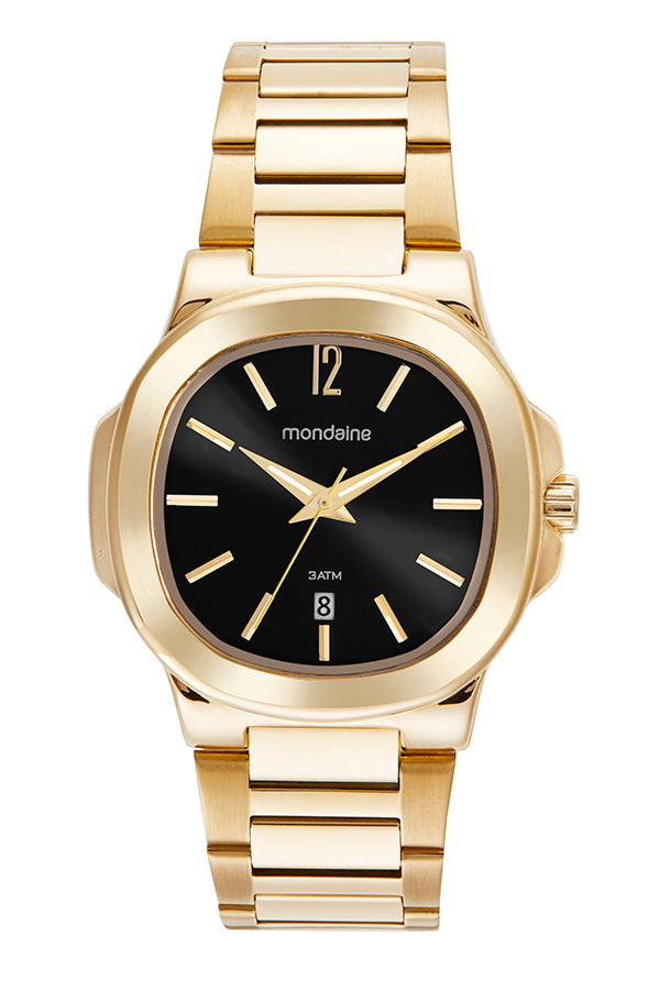 Relógio Mondaine Dourado Clássico Vintage